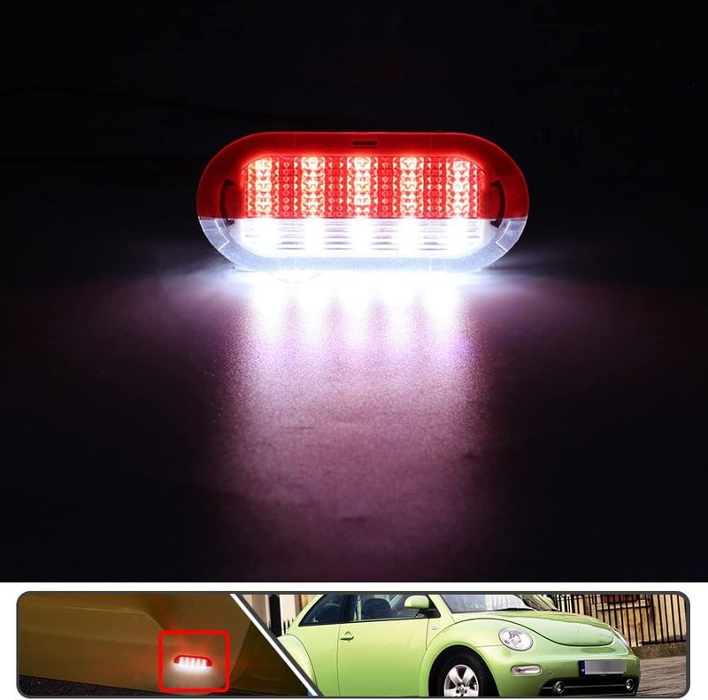 Mingrui test 2Pcs LED Courtesy Door Light for Volkswagen Beetle Golf MK3 MK4 Jetta MK3 MK4 White LED Courtesy Projector Under Door Warming Lamps - Image 2